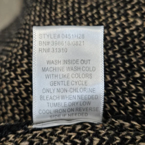 NWOT Windowpane Open Sweater Size Medium - Picture 5 of 6